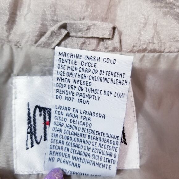 Retro Active Frontier Quilted Iridescent Bomber Jacket - Picture 11 of 11